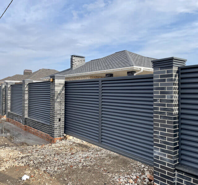 Колпак Zking Бона ХайТек Серый на столб 1.5х1.5 кирпича (385х385мм)